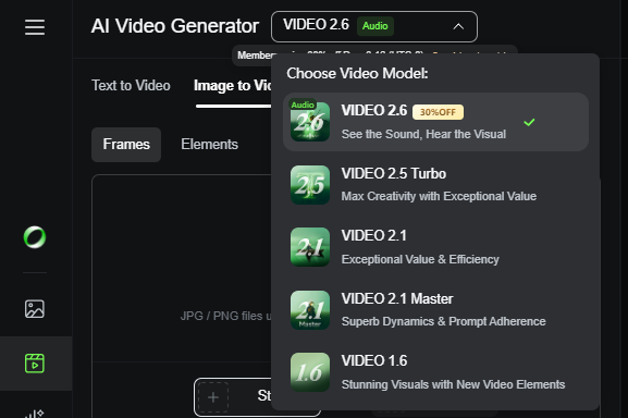 Kling 2.6 offers video with sound 