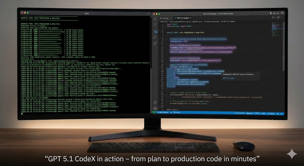 GPT 5.1 CodeX in action – from plan to production code in minutes
