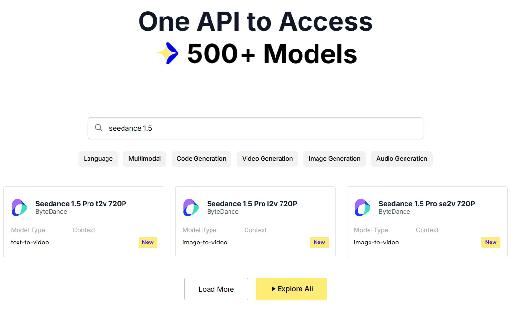Seedance Pro 1.5 on Siray