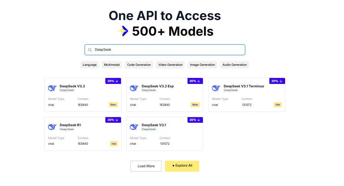 DeepSeek Models on Siray.ai