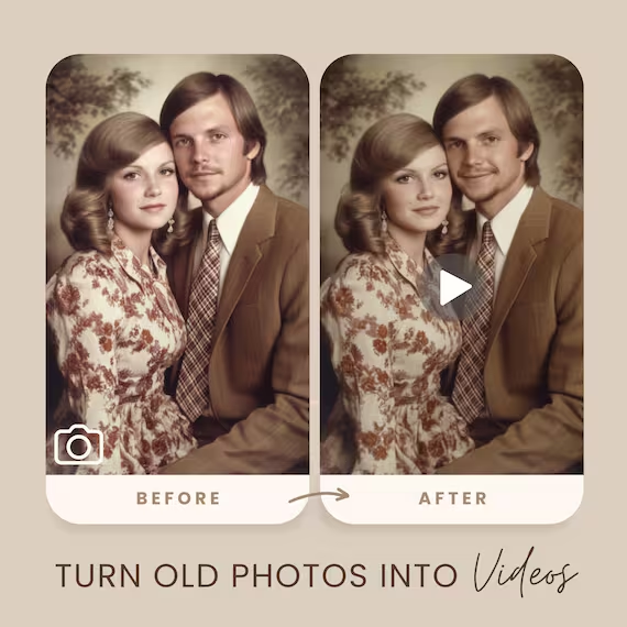 Turn Photos into videos Image:etsy