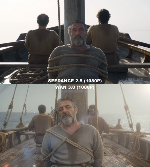 Seedance 2.5 vs wan 3.0 image: jsfilmz0412