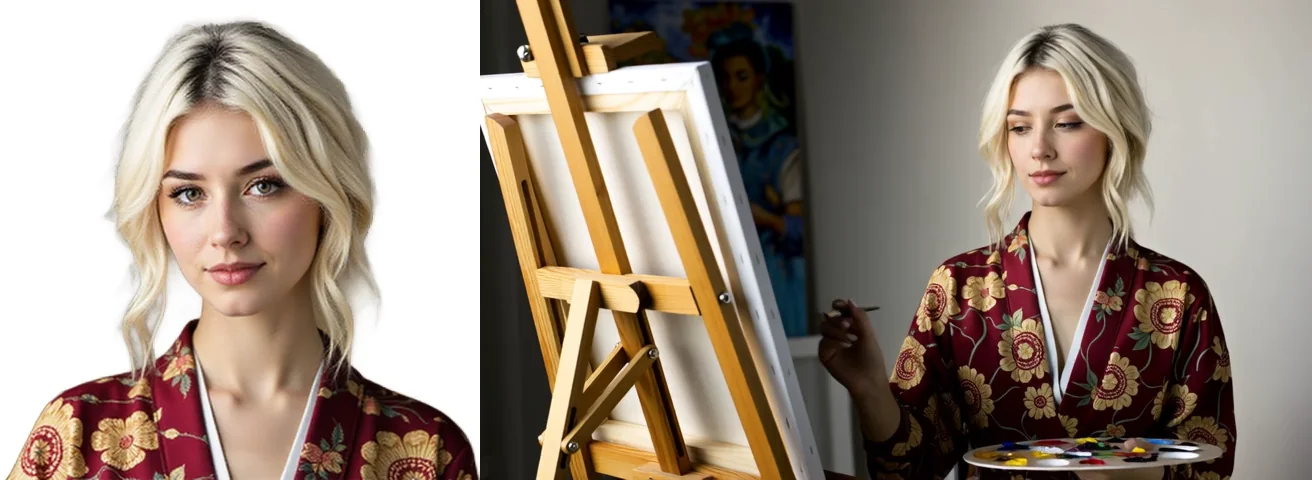 Woman is painting source: r/stablediffusion