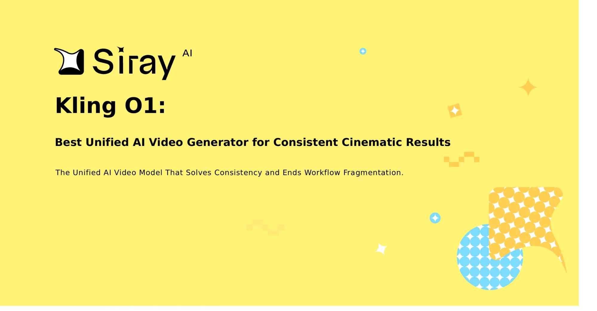 Kling O1 on Siray.AI