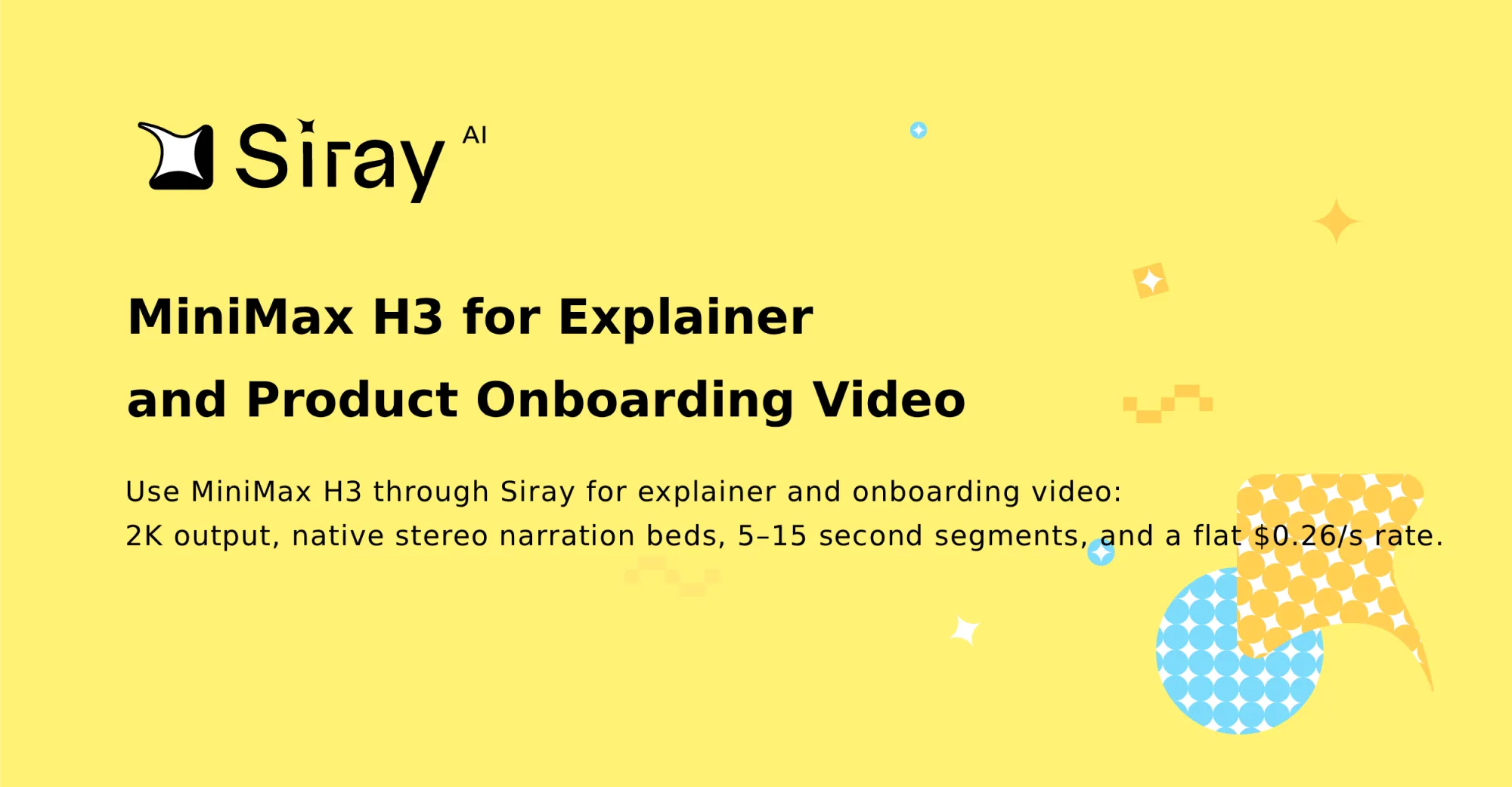 MiniMax H3 for Explainer and Product Onboarding Video
