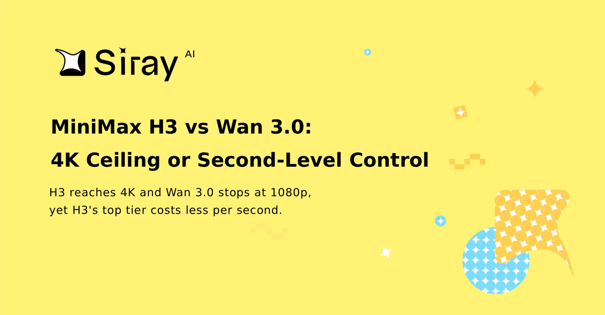 MiniMax H3 vs Wan 3.0: 4K Ceiling or Second-Level Control