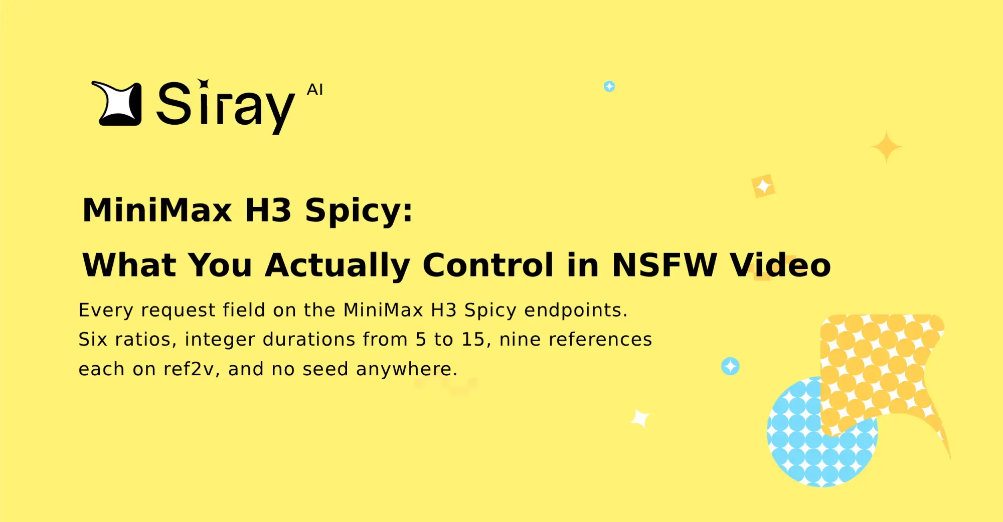 MiniMax H3 Spicy: What You Actually Control in NSFW Video
