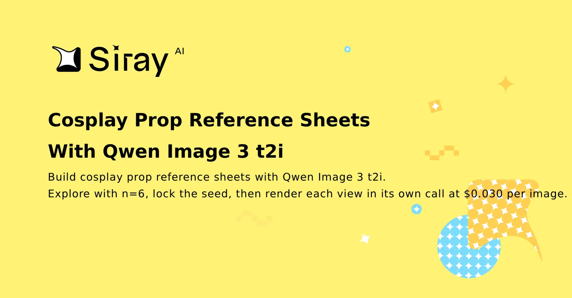 Cosplay Prop Reference Sheets With Qwen Image 3 t2i