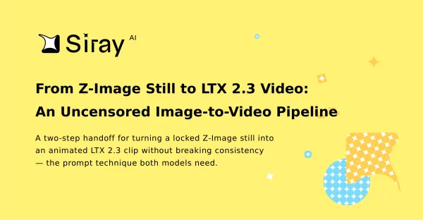 From Z-Image Still to LTX 2.3 Video: An Uncensored Image-to-Video Pipeline
