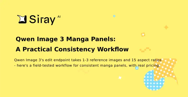 Qwen Image 3 Manga Panels: A Practical Consistency Workflow