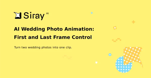 AI Wedding Photo Animation: First and Last Frame Control