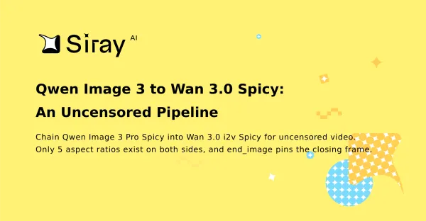 Qwen Image 3 to Wan 3.0 Spicy: An Uncensored Pipeline