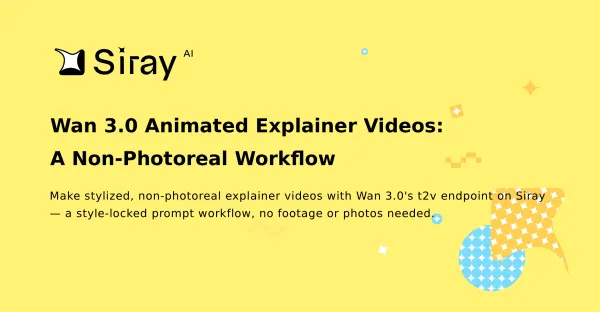 Wan 3.0 Animated Explainer Videos: A Non-Photoreal Workflow