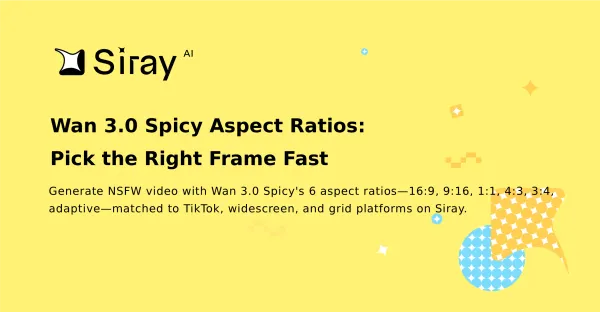Wan 3.0 Spicy Aspect Ratios: Pick the Right Frame Fast
