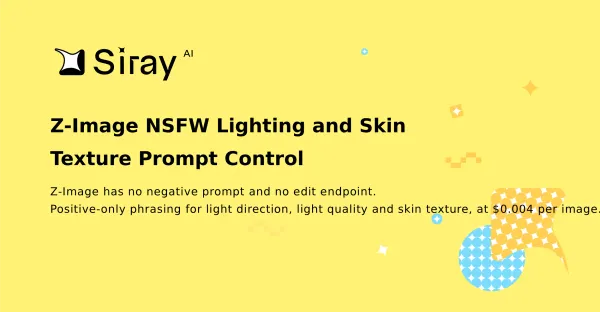 Z-Image NSFW Lighting and Skin Texture Prompt Control