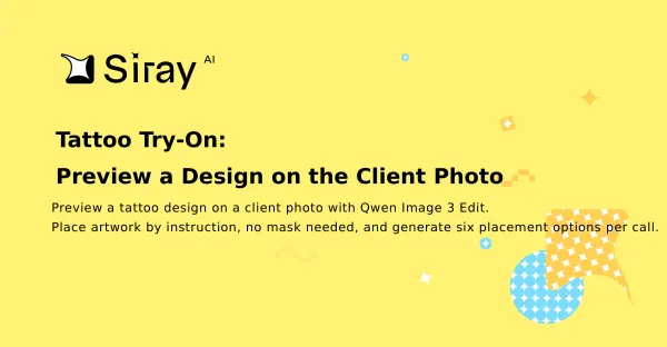 Tattoo Try-On: Preview a Design on the Client Photo