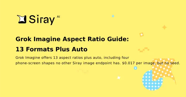 Grok Imagine Aspect Ratio Guide: 13 Formats Plus Auto